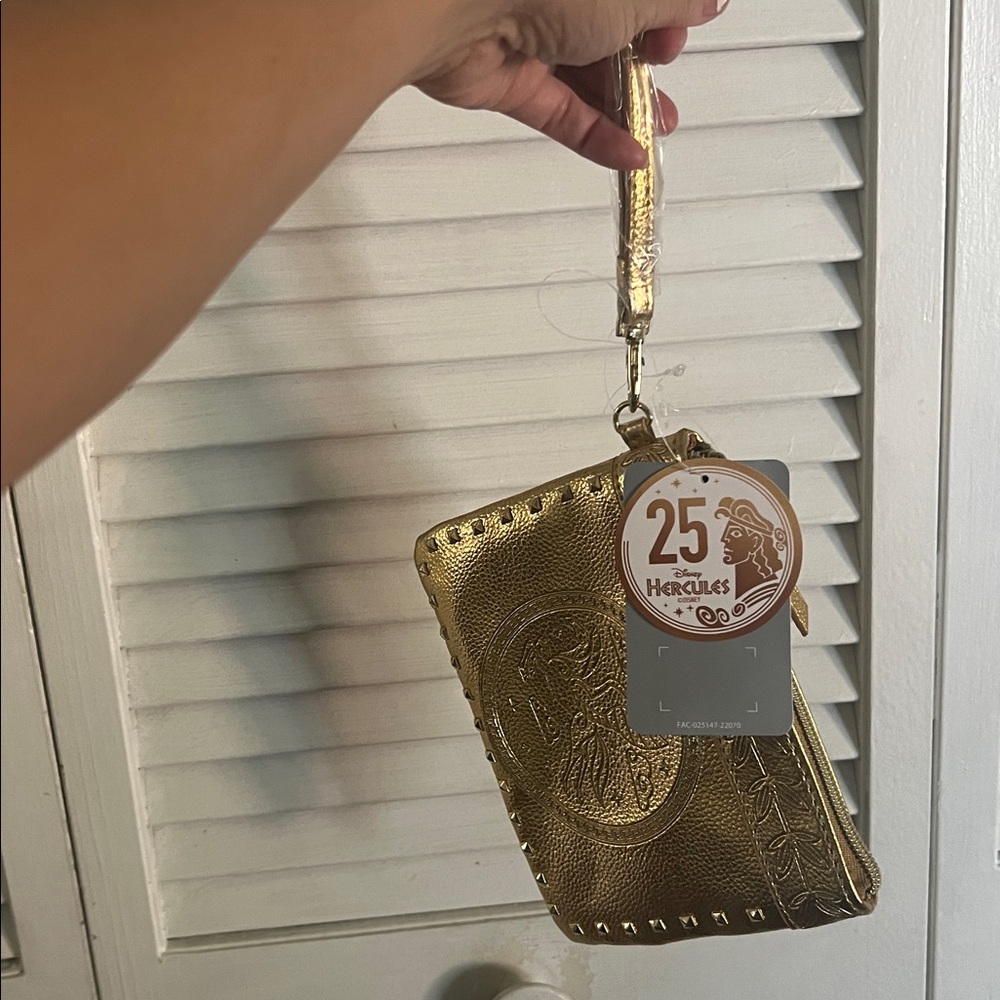 Flying Horse Gold Embossed Hercules zipper Pouches. Walt Disney “5 X 6 1/2” - Picture 5 of 12